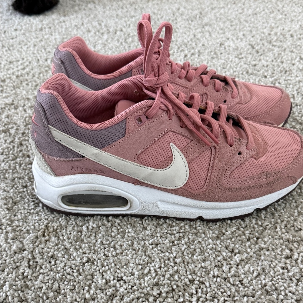 Nike Women's Pink and Cream Sneakers